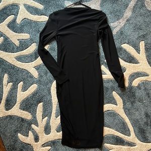 Iris black sheer vintage dress.